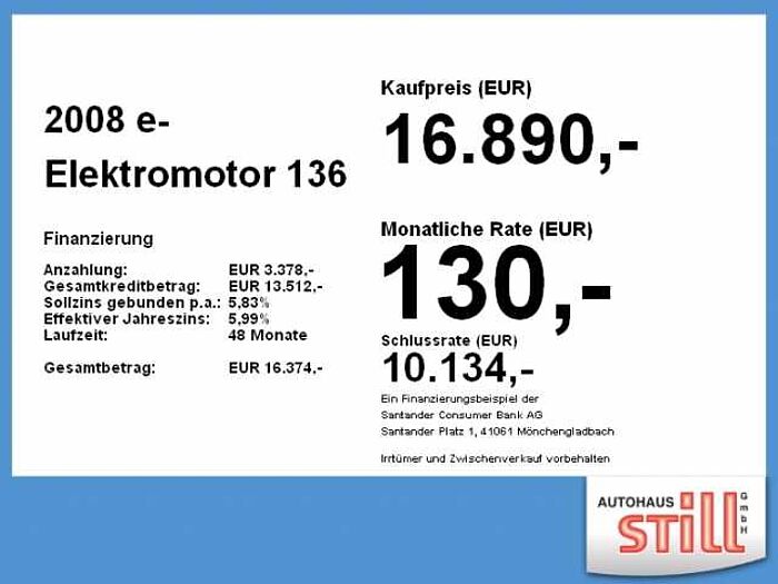 Peugeot 2008 e- Elektromotor 136 e- Allure Pack LED