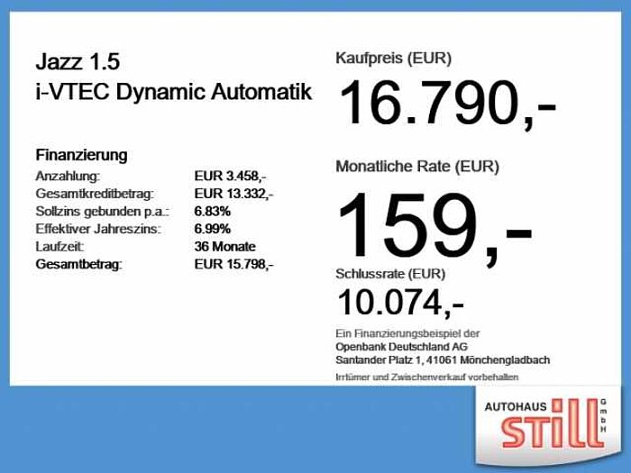 Honda Jazz 1.5 i-VTEC Dynamic Automatik LED+SHZ+LM